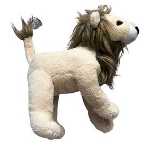 Lion Stuffed Animal Soft Toy Plush Fuzzy Mane Realistic Wild Toy Plastic Eye 15”